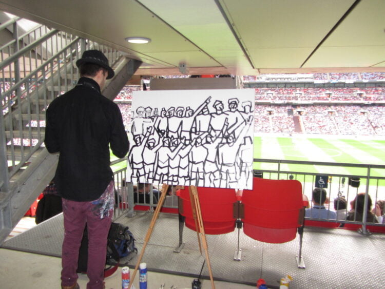 FA Cup Live Painting