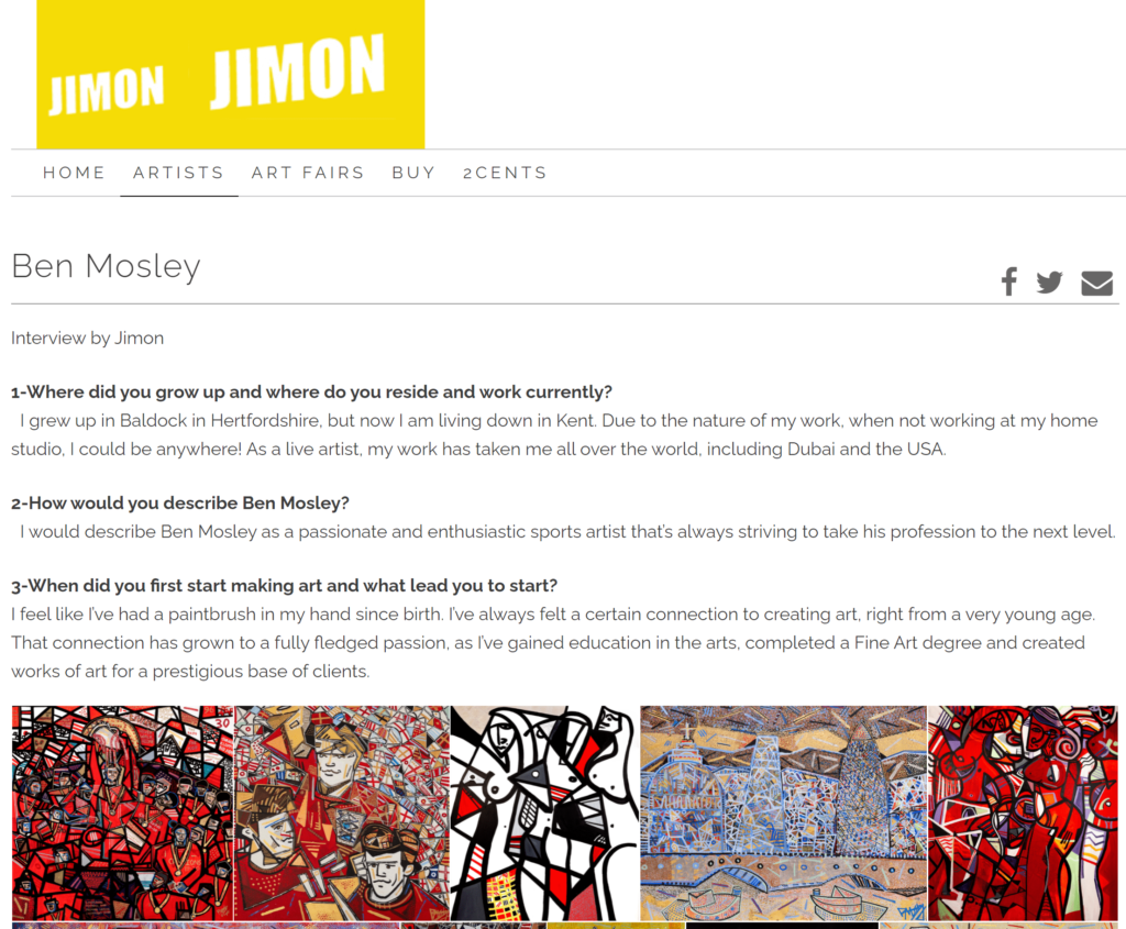 Jimon Artist Interview